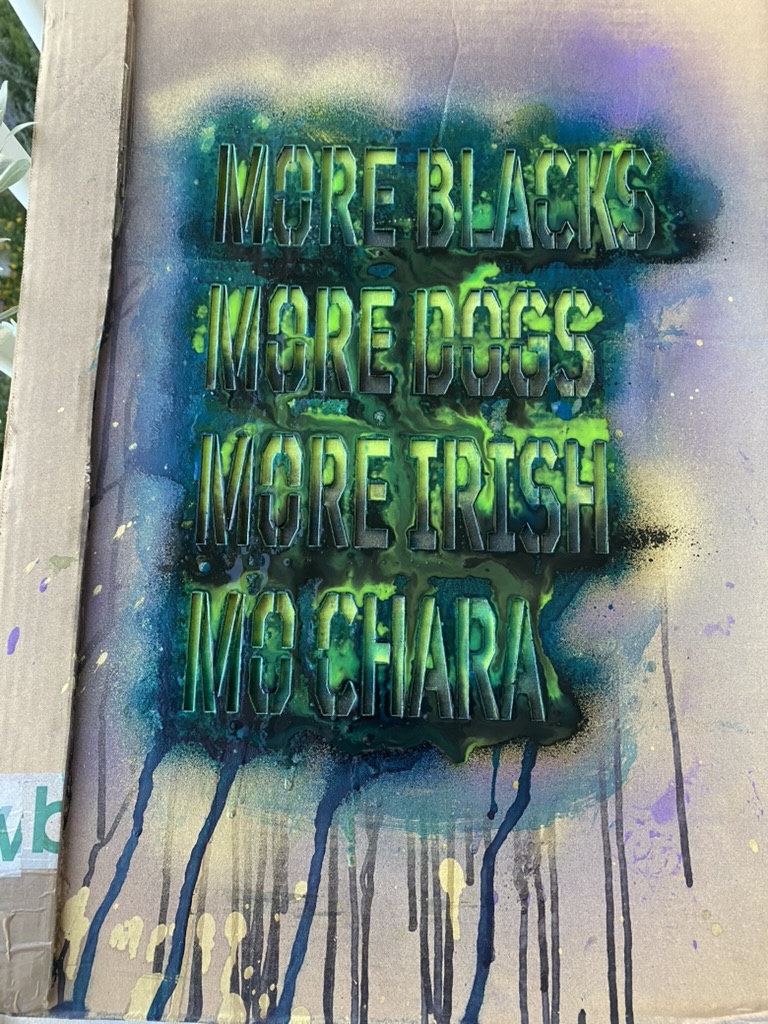 Irish artists Gaza silence